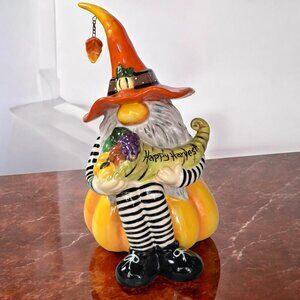 Blue Sky Fall Gnome, Happy Harvest Gnome Blue Sky Happy Harvest Cornucopia Gnome